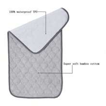Almohadilla cambiador de pañales para bebés, amigable con la piel, impermeable, reutilizable