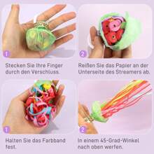 5/10/20 件/套派对彩带炸弹，手抛彩带，新年派对，彩色彩带，生日，婚礼 - 手拋彩帶 - 查看 5