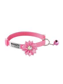 1pc Customized Rhinestone Flower Decor Pet Collar, Cartoon Anti-Choking Buckle Adjustable Size, Suitable For Cats Under 5kg Or Small/Medium Dogs, Personalized Label,Christmas Gift Supplies - Multicolor - View 16