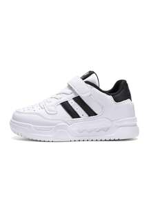 Kids Unisex White Casual Sneakers, Children's Canvas Shoes, Student Athletic Outdoor Running Shoes, Non-Slip , Suitable For All Seasons