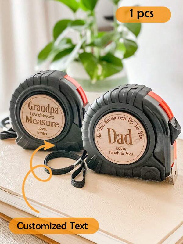 Personalisiertes Maßband "Liebe darüber hinaus", Vatertagsgeschenk von der Tochter, personalisierte Geschenke für den Vater, Geschenk für den Ehemann, einzigartiges ideales Geschenk für ihn/sie/Familie/Freunde/Sohn/Tochter/Freund/Vater/Mutter/Freundin