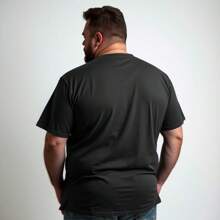 Kit 03 Men's Plus Size Basic Plain T-Shirt 100% Cotton Short Sleeve - Multicolor - View 4