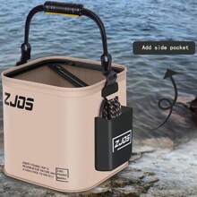 可折叠钓鱼桶，多功能折叠水桶，适用于露营、钓鱼、洗车、便携式携带桶