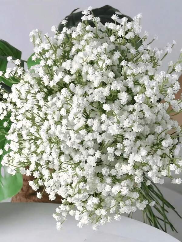 2/5/10/20/30/60pcs Starry Sky Artificial Flowers With Stems - Handmade Textured Fake Flower Bouquets For Home, Outdoor, Garden, Wedding, Party, Birthday Decor Gifts Graduation