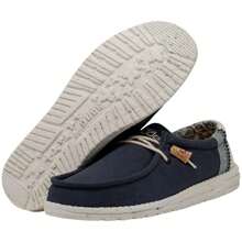 HEYDUDE Sneakers Wally Linen voor Man in kleur Blauw ✅ Levering binnen 3-5 dagen