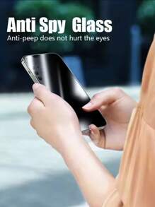 5pcs Anti-Spy Tempered Glass Compatible With IPhone 16/15/14/13/12/11/12mini/13mini/7/8/SE2/X/Xs/Xr/XsMax/6/6S Plus Anti Peep Screen Protector For IPhone 16ProMax Privacy Glass