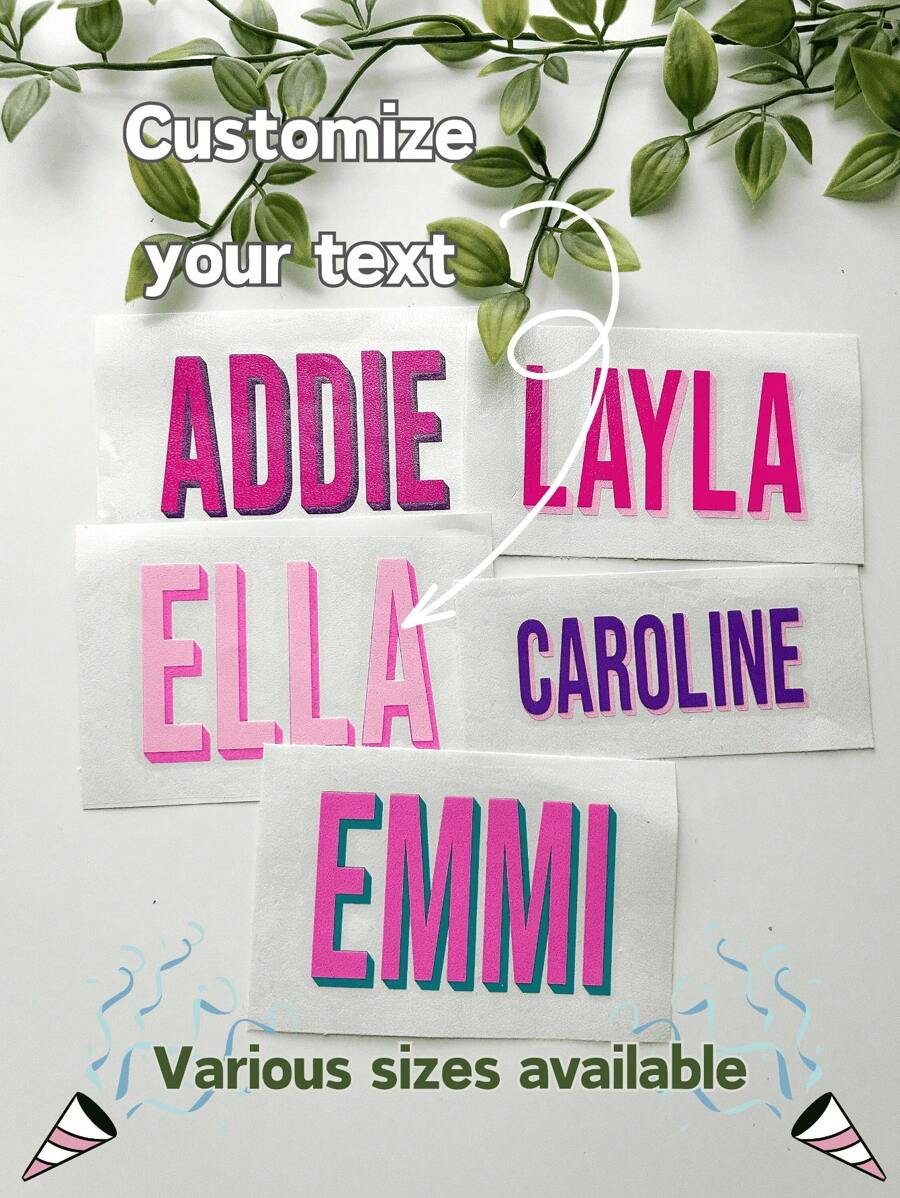 Nhãn dán tên tùy chỉnh cá nhân, kích thước 3-6 inch, nhãn dán tên hai lớp, decal vinyl tên 3D có hiệu ứng đổ bóng, decal tên tùy chỉnh, ý tưởng quà tặng cá nhân hóa, nhãn dán vinyl chống thấm nước, decal cốc, quà tặng cho nam, quà tặng cho nữ, decal tên, nhãn dán ngày tháng, trở lại xu hướng thời trang, đa chức năng, trang trí, có thể tái sử dụng, tinh tế, phong cách, chất lượng cao, nhiều màu sắc, hiện đại, tùy chỉnh, cá nhân hóa, độc đáo, quà tặng lý tưởng cho nam, quà tặng lý tưởng cho nữ, bạn trai, bố, bạn gái, mẹ, gia đình, bạn bè, phòng trà, nhà, vườn, văn phòng, cho các dịp kỷ niệm, ngày lễ tình nhân, ngày của mẹ, sinh nhật, ngày của cha, lễ tốt nghiệp, đám cưới, tân gia. - Nhiều màu - Xem 1