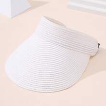 Women's Straw Sun Hat, Wide Brim Rollable & Foldable, Summer Beach Hat - Multicolor - View 6