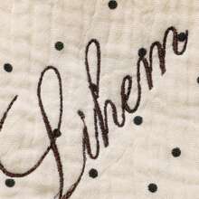 1件定制刺绣名字婴儿口水巾，男女宝宝装饰礼品，定制婴儿围兜，舒适透气，适合宝宝，派对氛围浓厚，柔软可调节，防污防漏，男女宝宝个性化礼物 - 彩色 - 查看 6