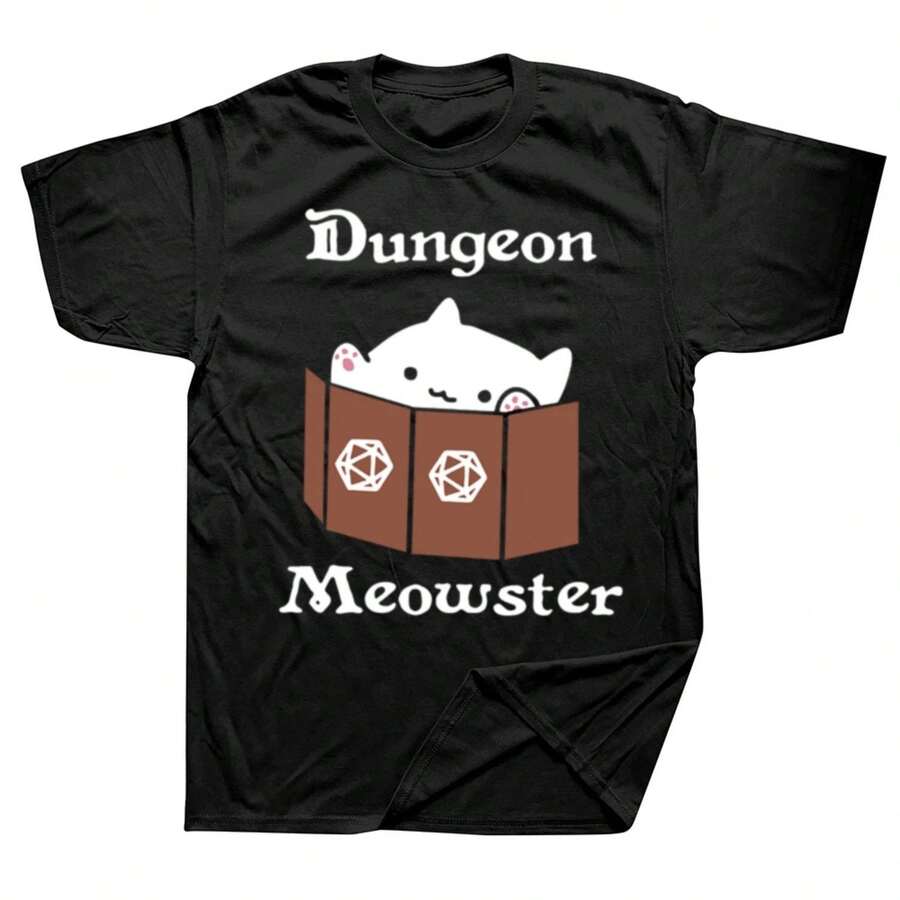Dungeon Meshi T-Shirt Adult Delicious In Dungeon Manga Pure Cotton T-Shirts O Neck Novelty Tee Shirt Hot  Plus Size Tops - 黑色 - 查看 1