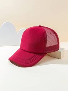 1pc Women's Solid Color Mesh Baseball Cap For Daily Wear Or Party Halloween - Multicolor - View 23