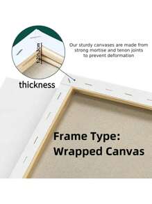 1pc News Wrapped Canvas Aesthetic Black And White Vintage Headline Preppy Decor Bedroom Apartment Unique Canvas Prints 8x12inch(Framed Wrapped Canvas) - Màu be - Xem 6