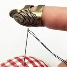 Metal Thimble For Seamstress Professional Sewing Retro Metal Finger Protector Thimble. - Bronze - View 5