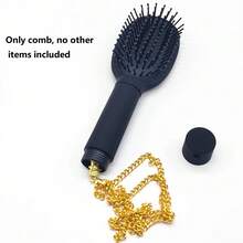 Creative Visual Secret Hair Comb With Hidden Storage Compartment, Travel Disguise Container To Hide Cash, Rings, Necklaces, Keys - Multicolor - View 3