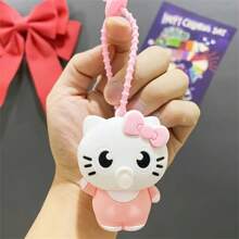 Sanrio Sanrio Hello Kitty&Friends PVC Keychain, Cute Cartoon Animal Themed Backpack Ornament, , Buckle, Suitable For Decoration, Party Fun Gift, Anime Inspired Keychain