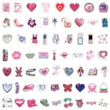 122PCS Roze Y2K-stickers Esthetische vinylstickers Hoge kwaliteit stickers Decals Plakboek, dagboek, laptop, bumper, skateboard, waterflessen, computer, telefoonstickers kunnen veel plezier in je leven brengen, het perfecte cadeau voor volwassenen
