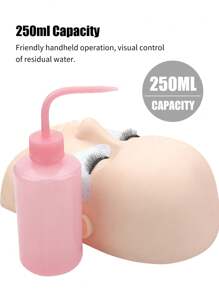 Winky Beauty 1pc 250ml Cleaning Bottle For Eyelash Extension Elbow Squeeze Dropper Lash Cleanser Bath With Curved Spout Bottles Primer Kettle Rinse Plastic Narrow Wash Cap Makeup Tools Pink White Blue Makeup Tools Wholesale