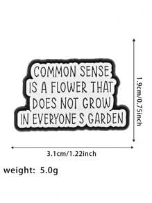 1 pieza Broche único de aleación de zinc con idioma, adecuado tanto para hombres como para mujeres, como joya de regalo para amigos