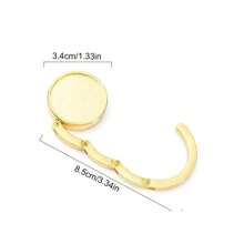 Soporte de Bolsa de Moda, Gancho Plegable, Soporte de Llaves Portátil, Gancho de Mesa, Gancho de Hardware para Almacenar Artículos de Viaje al Aire Libre - Gris Claro - Ver 6