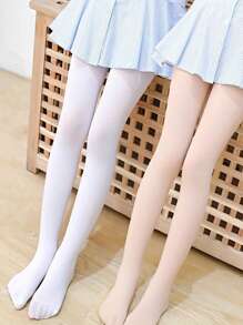 3pcs Kids Stirrup Tights, Dance Pantyhose, Stirrup Leggings