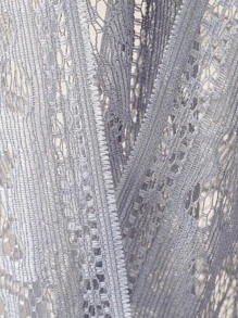 1pc Lace Cover Up Cover Up Shawl For Sun Protection - Grey - View 2