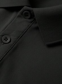 Men's Summer Business Cooling Collar Casual Vacation Polo Shirt Short Sleeve T-Shirt