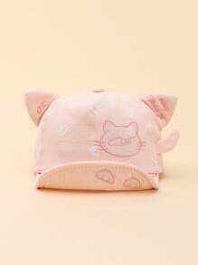 Spring New Cartoon Cat Ear Print Baby Sun Hat, Travel & UV Protection Hat - Multicolor - View 5