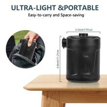 1pc Outdoor Camping Portable Wireless Electric Air Pump - Rapid Inflator And Deflator For Airbeds, Air Mattresses, Boats, Swim Rings, Swimming Pools, Etc. - Compact, Lightweight, Rechargeable And Easy To Use