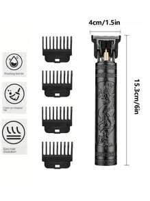 Afeitadora eléctrica y recortadora de barba 2-en-1 para hombres, maquinilla de afeitar recargable USB multifunción con 4 cabezales - Portátil para uso en el coche barberia, Cortadoras De Cabello Perfiladora Maquinas De Cortar Cabello Cortapelos, Recortadora de cabello eléctrica recargable,máquina eléctrica de corte de cabello con cuchilla aceitada para grabado de cabeza calva