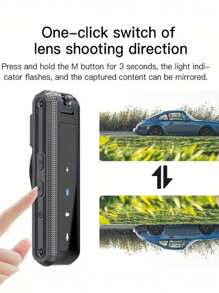 Ultra-HD 1080P Sports Mini Camera Sleek Lightweight Outdoor Adventure Companion With Advanced Night Vision Multi-Functional Portable Digital Video Recorder Compact BodyCam For Police And Action Enthusiasts Featuring A Versatile 180° Rotating Lens For Unparalleled Bike And Helmet Mounting Flexibility
