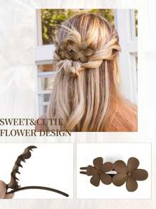 1/3/4pcs Flat Top Hair Clips, Fashion Matte Non-Slip Hair Clips Suitable For All Hairstyles, Multiple Styles For Women Bridal Wedding Party Hair Accessories Home Bathroom Decor