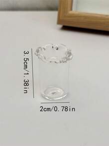 Florero de vidrio para decoración, pequeño florero con lirio de cala y tulipanes artificiales, regalo de ramos de flores de vidrio hechas a mano (con ligera variación de color y tamaño), adecuado para el Día de San Valentín, el Día del Padre, el Día de la Madre, el Día del Maestro, Pascua, Día del Niño, Día de la Mujer