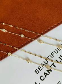 1 件 S925 纯银时尚锆石唇链双层优雅手链，百搭，适合女性日常佩戴、节日和派对礼物珠宝 - 圓形雙層嘴唇女士手鍊 - 查看 4