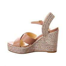 Jimmy Choo Dellena 100 Leather Wedge Sandal - Pink - View 2