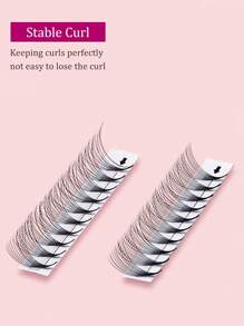 120pcs Pre-Made Eyelash Extensions, 10D 20D 0.07mm Thickness, D Curl, 8-15mm Length - D - View 8