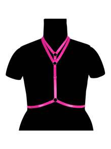 Body Harness For Women Bra Goth Plus Size Punk Chest Strap Belt Festival Rave Lingerie - Multicolor - View 9