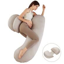 Support Nursing Pillow For Pregnant Maternity & Body Extended Pregnancy Pillow Fok Sleeping Adjustable Full Body & Back Support Extended Full Body Pillow Pregnancy Pillow With Cooling Cover