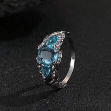 1 件时尚独特迷人闪亮波西米亚风格设计结婚订婚戒指，适合女性日常佩戴