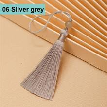 10Pcslot Silky Handmade Tassel 13cm Soft Craft Mini Tassels With Beads Bookmarks Tassels Jewelry Making DIY Projects Decor