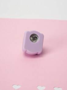 1 件可爱心形打孔机，手动小型 DIY 打印机，适用于 DIY 手工艺术品和工艺品