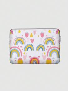 Interest Pattern Printed Laptop Bag Computer Cloth Cover Accessories Soft Laptop Bag Soft Computer Cover Laptop Cover Tablet Leather Bag Laptop Zipper Computer Cover School Business Office - Multicolor - View 2