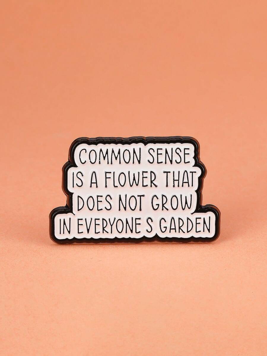 1 pieza Broche único de aleación de zinc con idioma, adecuado tanto para hombres como para mujeres, como joya de regalo para amigos