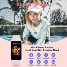 Hwagol 170 MAh Kids Smart Watch Gift Age 5-12, 4 Games HD Touch Screen Women's Smart Watches With 11 Sport Mode Music Control 80+ Watch Faces Pedometer 12/24 Educational Birthday Gifts Men Smart Watch For Girls Boy Ages 7 8 9 10