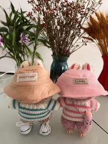 15/17厘米毛绒娃娃衣服及配饰，布料替换装，适合钥匙扣吊坠，不包括娃娃，生日礼物