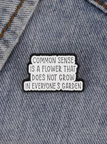 1 pieza Broche único de aleación de zinc con idioma, adecuado tanto para hombres como para mujeres, como joya de regalo para amigos