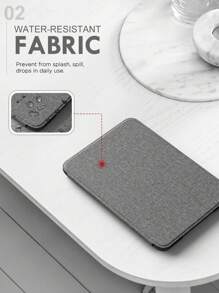 Funda protectora de tela ultrafina para Kindle Paperwhite y Kindle Paperwhite Signature Edition, funda inteligente de piel sintética PU ligera con función de suspensión/activación automática, adecuada para el lector electrónico Paperwhite - Gris - Ver 4