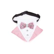 1 件时尚宠物项圈，配有耀眼的蝴蝶结领结，时尚的英国正式围巾，适合猫狗 - 彩色 - 查看 6