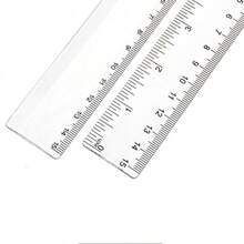 10pcs 15cm Plastic Ruler, Transparent Student Measurement Tool