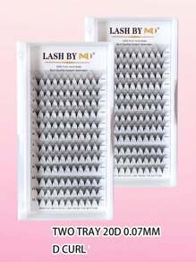 120pcs Pre-Made Eyelash Extensions, 10D 20D 0.07mm Thickness, D Curl, 8-15mm Length - D - View 14