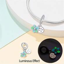 925 Sterling Silver Sunflower And Morning Glory Charm Tulip Daisy Charm Four Leaf Clover Charm Rose Charm Flower Charm Suitable For Women Bracelet Necklace DIY Jewelry Making Charm And Daily Clothing Matching Jewelry Decoration Suitable For Girls